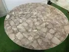 Rose Quartz Coffee Table, Stone Counter Center Table Living Room Agate Furniture