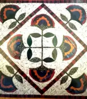 Thru Grandmother's Window - Quilt, Sewing Applique Pattern - HAPPY DANCERS