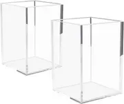 Clear Desktop Pencil Cup Stationery Organizer