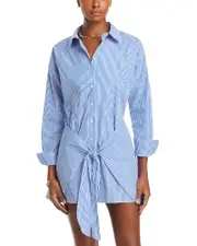 Lucy Paris Poplin Tie Front Dress