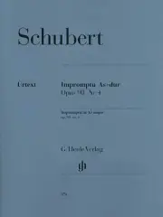 Schubert Impromptu A Flat Major Op 90 D 899 Piano Sheet Music Henle Urtext Book