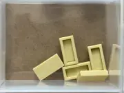LEGO Parts - Tan Tile 1 x 2 - No 3069 - QTY 5