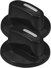 CAXUSD Plastic Gas Grill Knob Replacement 2pcs D-Shaped Timer Switch Knobs for Oven Control for Appliances