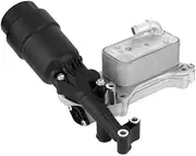 [Car Parts] 6511800610 6511800665 Oil Filter Housing & Oil Cooler for Mercedes-Benz W204 C218 W212 C207 [Easy to Replace]
