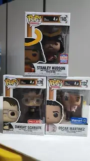 Lot 3 Funko Pop The Office Stanley, Oscar, Dwight Schrute Target Exclusives