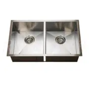 760*440*230mm Sink Undermount Drop In 304 Stainless Steel Double Bowl