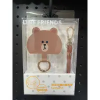 在飛比找蝦皮購物優惠-LINE FRIENDS 熊大 造型手機扣環背帶