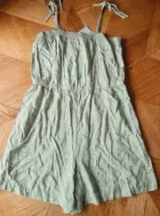 Anko - Teen Girls Palm Tree Green Playsuit/Romper - Size 18 - Relaxed