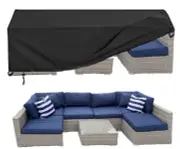 Oslimea Patio Furniture Covers Waterproof, Outdoor Sectional Sofa Set Cover C...