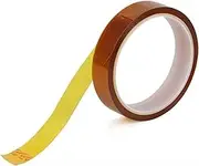 ZAMAKS High Temperature Heat Insulating Adhesive Tape, Adhesive Tape 33m Length，Single Sided Tape Kapton Polyimide 0.05 mm Thickness (Color : Gold, Size : 30mm*33m)