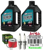 For Kawasaki Ninja 250R EX250J Premium Oil Change Kit NGK Spark Plugs Oil Filter