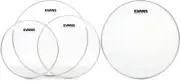Evans G1 Clear 3-piece Tom Pack - 12/13/16 inch + Evans S14H30 Value Bundle