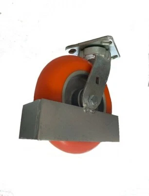 8 X 2 SWIVEL KINGPINLESS CASTER WITH TOE GUARD
