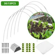 30pcs/15pcs Greenhouse Hoop Garden Netting Kit with Clips Easy to Install ❉