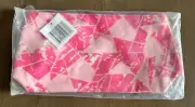 Nordstrom Pink Geometric Large Linen Makeup Bag NEW