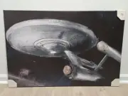 Star Trek Enterprise Canvas Print 23" X 35" Hobby Lobby Exclusive Rare HTF NEW