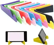 ULDIGI 20pcs Type Phone Stand Adjustable Foldable Mobile Phone Holder for Desktop Use Compact and Lightweight Design for Office Home Black White