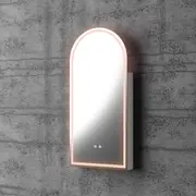 Frameless Arch LED Shaving Cabinet 500mm x 1000 mm � The Arch - Recessed/Wall Mount, Dimmable, Anti-Fog, Touch Sensor, IP54