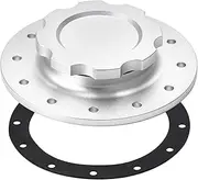 Universal Billet Aluminum 12 Bolt Fuel Cell Cap Flush Mount Oil Tank Cover Compatible For Fuel Surge Tank Car Accessories SLFCC-01SL(SC-01S)