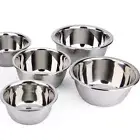 Stainless Steel Bowl DIY Cake Bread Salad Mixer Dinner Round Soup Rice B-Y7