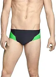 [Speedo] Men's PowerFLEX Eco Revolve Splice Brief Swimsuit
