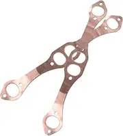 NPKNGZTATW 2pcs Car Reusable Engine Oval Port Header Exhaust Gaskets Fit for SBC SB for Chevy 283 327 350 383 400 Gaskets