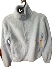 No Boundaries XXS (00) Freshwater Blue Plush Pull Over