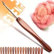 Mimosa Crochet Hook, Hand Polished Ergonomic Single Crochet Hook, Available i...