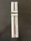 Vintage Holiday Traditions White Dinner Candles Set of 2 White