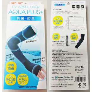 現貨 日本 AQUA PLUS+ 防曬 手套 長手套 露指手套 可觸控 袖套 抗UV 涼感 透氣 水陸兩用 消暑 降溫