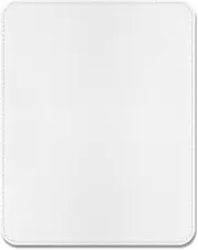 Hsxnam Leather Mouse Pad, Office Mouse Mat Non-Slip Rubber Base Stitched Edge Washable Waterproof Rectangular Mousepad for Office Gaming PC Laptop, 9.8" x 7.9", White