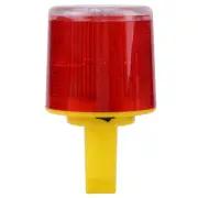 Solar LED Emergency Warning Flash Light Alarm Lamp Traffic Road Red Light