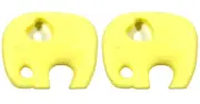 Lil' Jumbl BPA Free Baby Teething Elephant Toy TR001 Yellow LOT OF 2