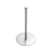 Paper Towel Holder with Roll in Silver Stainless Steel 14 x 27 cm