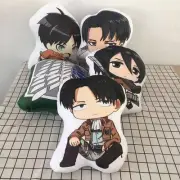 Attack On Titan Levi·ackerman Mikasa Ackerman Double-Sided Pillow Doll Toys