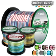 2000M 500M Saltwater 8 Threads 4 Threads PE Fishing Line Braided 18-88LB