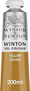 Winsor & Newton Winton Oil Colour Paint, 200ml tube, Yellow Ochre (Pack of 1), 1437744