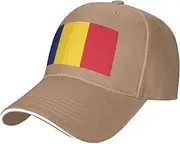 [SSIULUS] Flag of Romania Casquette Cap Hats,Trucker,Baseball Cap with Snapback,Perfect for Summer,Golf