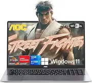 [AOC] 2025 Laptop with AMD Ryzen 7 5700U Processor(8C/16T, Up to 4.3GHz), 16.1 inch FHD Display Laptop 16GB RAM 512GB NVMe SSD Laptop Computer, USB3.2, Type-C, WiFi 6, 53Wh Battery, Backlit KB