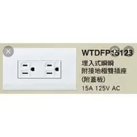 在飛比找蝦皮購物優惠-Panasonic 國際牌 WTDFP15123 量大可議 