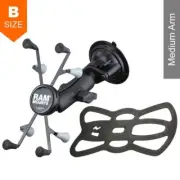 RAM Twist-Lock Suction Cup 7"- 8" Tablet X-Grip Mount Kit 1" Ball