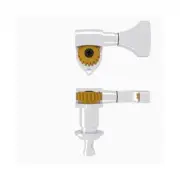 Hipshot Classic Open Guitar Tuning Machines Chrome Set of 6 - ( 3 + 3 )