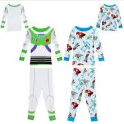 Disney Pixar Boys' 4-Piece Glow In The Dark Buzz, Nemo, Sully Pajama Set