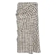[Dries Van Noten] Grid Check Elasticated Skirt