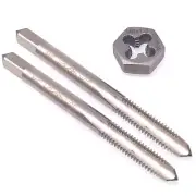 HSS M6 x 1mm Taper & Plug Tap & M6x1mm Hexagon Die Metric Thread Right Hand Set