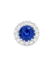 Diana M. Fine Jewelry Platinum 9.32 ct. tw. Diamond & Sapphire Half-Eternity Ring