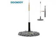BOOMJOY Hand Free Twist Mop Microfibre Head Self Wringing Adjustable Pole
