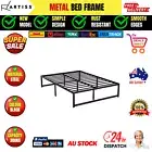 Artiss Bed Frame Double Size Metal Frame Heavy Duty Sturdy Platform Base TINO