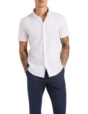 [Marcs] Mario Short Sleeve Shirt in White