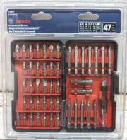 Bosch Philips Driver 47-Piece Hex Shank Screwdriver Bit Set With Case T4047 New